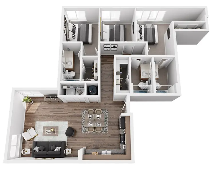 Auditorium Shores Floor plan