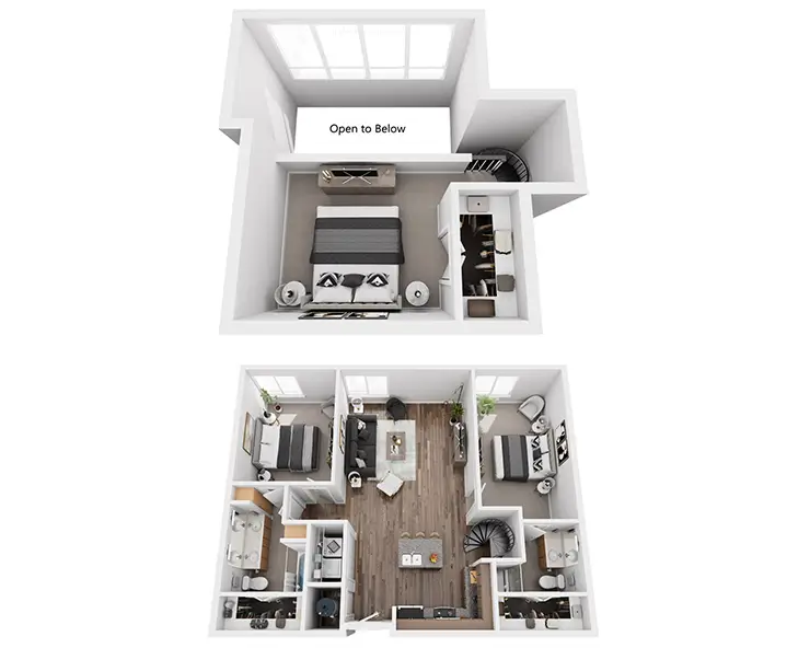 Lady Bird Loft Floor plan