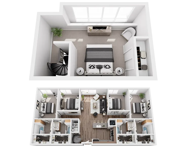 Hill Country Loft Floor plan