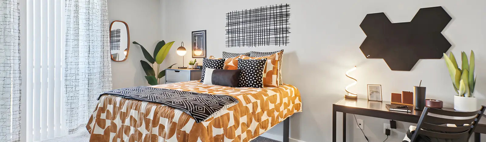 Fully furnished bedroom