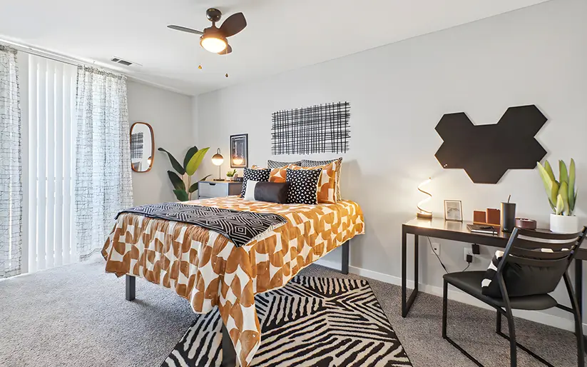 Furnished bedroom