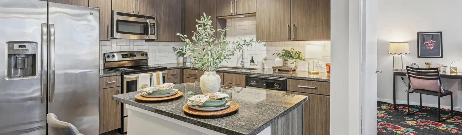 Open concept kitchen